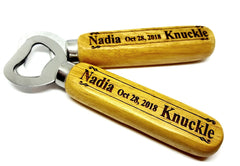 Wood Bottle Opener Personalized Lots Event Branded Gifts Wedding Guest or Party Favours