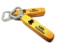 Wood Bottle Opener Personalized Lots Event Branded Gifts Wedding Guest or Party Favours